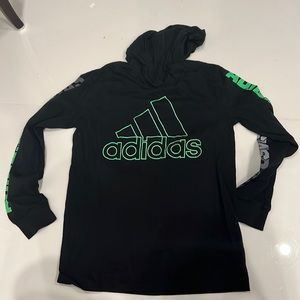 Adidas long sleeve shirt with hood